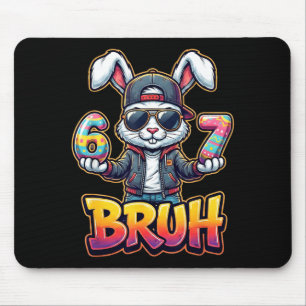 Osterhase Meme Bruh – Lustig 6 7 Ostereier Des Mousepad