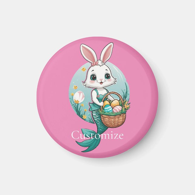 Osterhase Mermaid Thunder_Cove Magnet (Vorne)