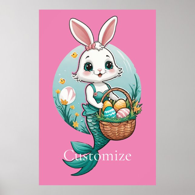 Osterhase Mermaid Thunder_Cove Poster (Vorne)