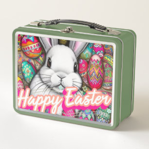 Osterhase Metall Brotdose