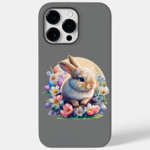 Osterhase mit Blume, Frühling Sonniger Osterntag Case-Mate iPhone 14 Pro Max Hülle
