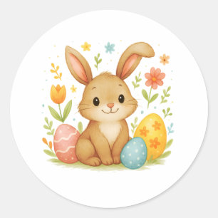Osterhase mit Eier Aufkleber