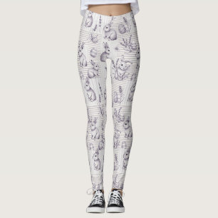 Osterhase mit Eiern Frühling Pastell-Muster (12) Leggings