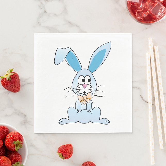 Osterhase mit Fliege Serviette (Von Creator hochgeladen)