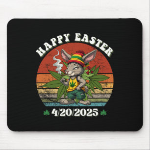 Osterhase mit gemeinsamen Ostertag 4 Mousepad
