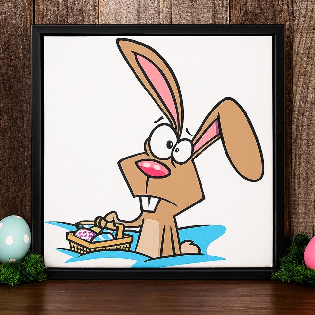 Osterhase mit Korb Poster (Von Creator hochgeladen)