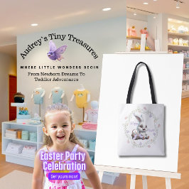 Osterhase mit Korbgeflecht Eier Tote Beutel