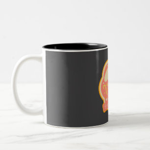 Osterhase mit Maske Zweifarbige Tasse