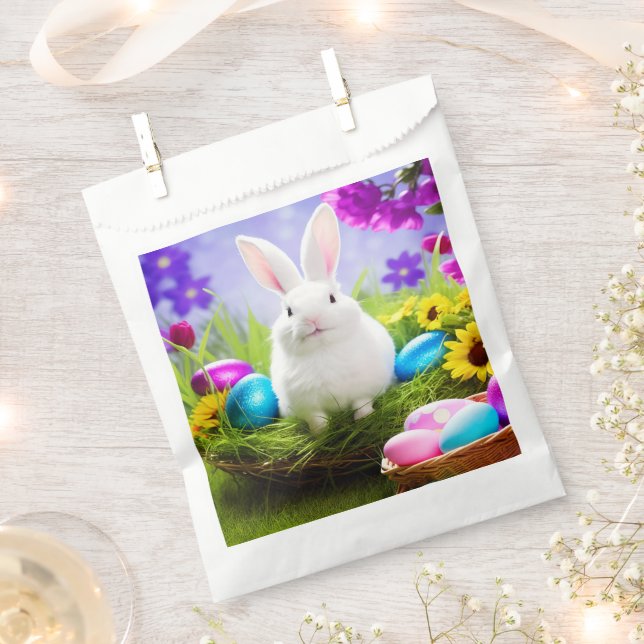 Osterhase mit Ostereierkörbe Geschenktütchen (Ausgeschnitten)