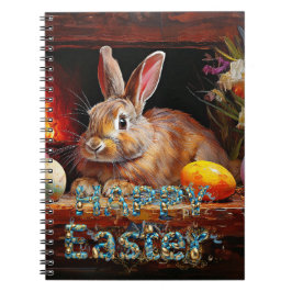 Osterhase mit Ostereiern Ostern Notizblock