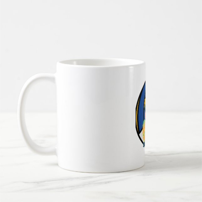 Osterhase mit Volleyball Kaffeetasse (Links)