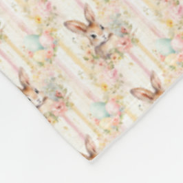 Osterhase Nahtloser Stoff – Pastell Süßer Hase Fleecedecke