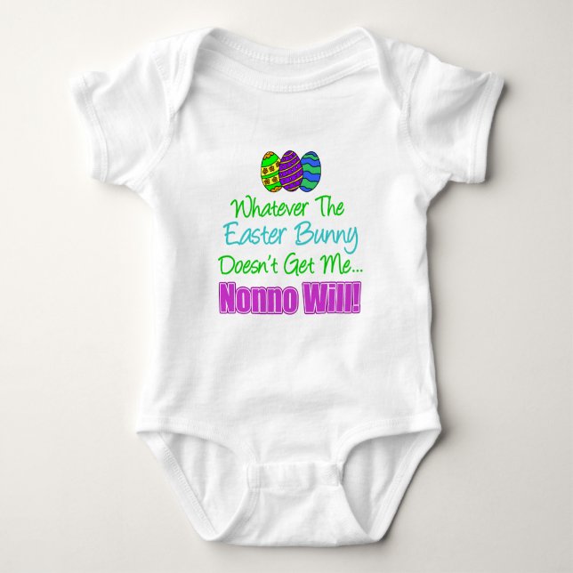 Osterhase Nonno Will Baby Strampler (Vorderseite)