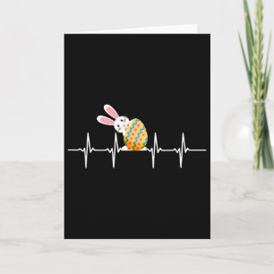 Osterhase Osterei Herzschlag Herz Hase Geschnitten Karte