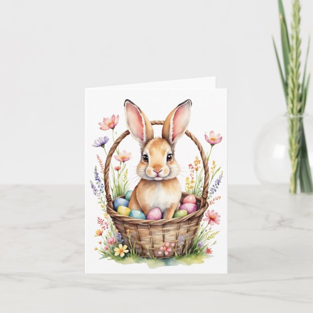 Osterhase Osterhase Osterkarte 2 Dankeskarte (Vorderseite)