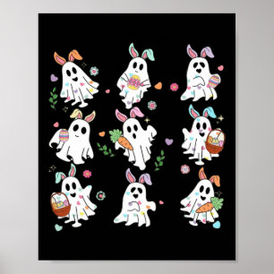 Osterhase Osterhase T-Shirt Floral Ghostie Poster