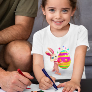 Osterhase Ostern Ei Happy Ostereier Jagen Niedlich Kleinkind T-shirt