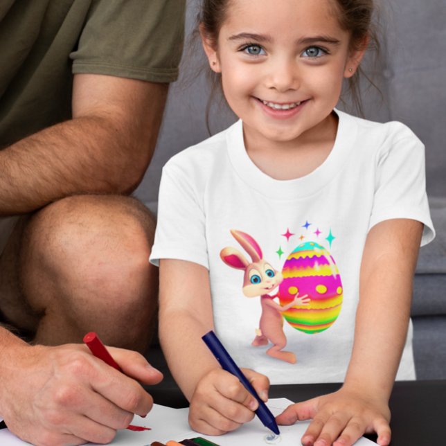 Osterhase Ostern Ei Happy Ostereier Jagen Niedlich Kleinkind T-shirt (Von Creator hochgeladen)