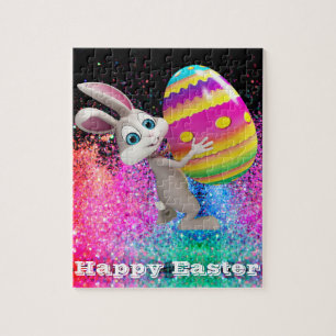Osterhase Ostern Ei Sparkle Happy Ostern Puzzle