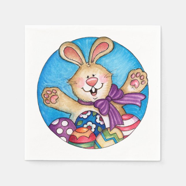 Osterhase - Papier Napkins Serviette (Vorderseite)