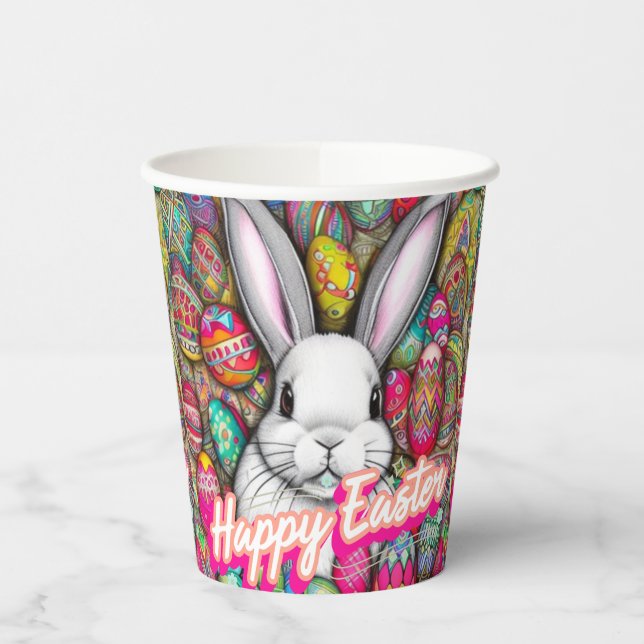 Osterhase Pappbecher (Links)