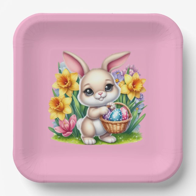 Osterhase  pappteller (Vorderseite)