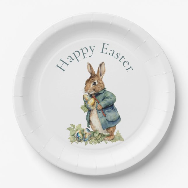 Osterhase Pappteller (Vorderseite)