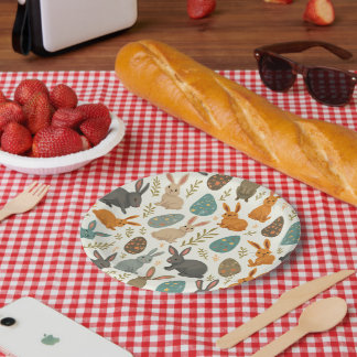 Osterhase Pappteller