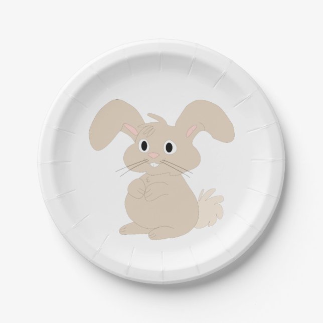 Osterhase Pappteller (Vorderseite)