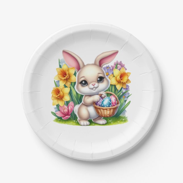 Osterhase  pappteller (Vorderseite)