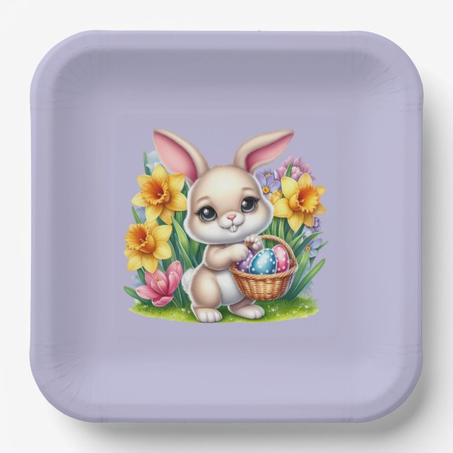 Osterhase  pappteller (Vorderseite)