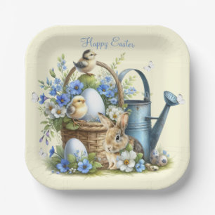 Osterhase personalisiert Aquarell Pappteller