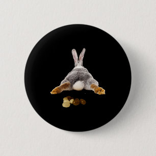 Osterhase Po Tail Lustige Kacke Jelly Beans T-Shir Button