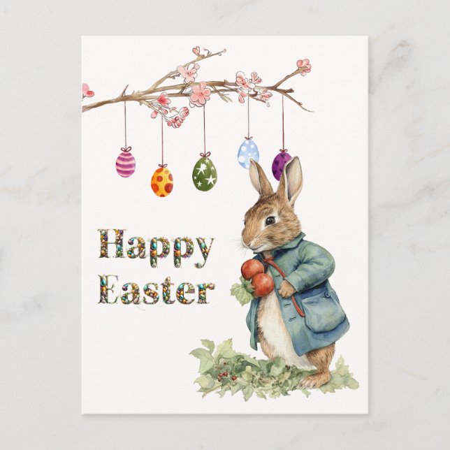 Osterhase  postkarte (Vorderseite)