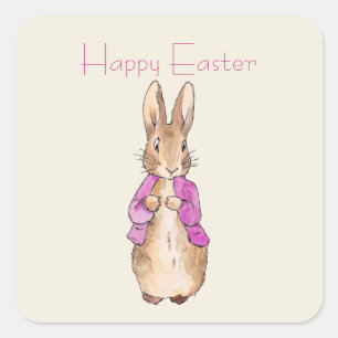 Osterhase Quadratischer Aufkleber