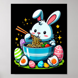 Osterhase Ramen Kawaii Japanische Nudeln Frauen Ki Poster