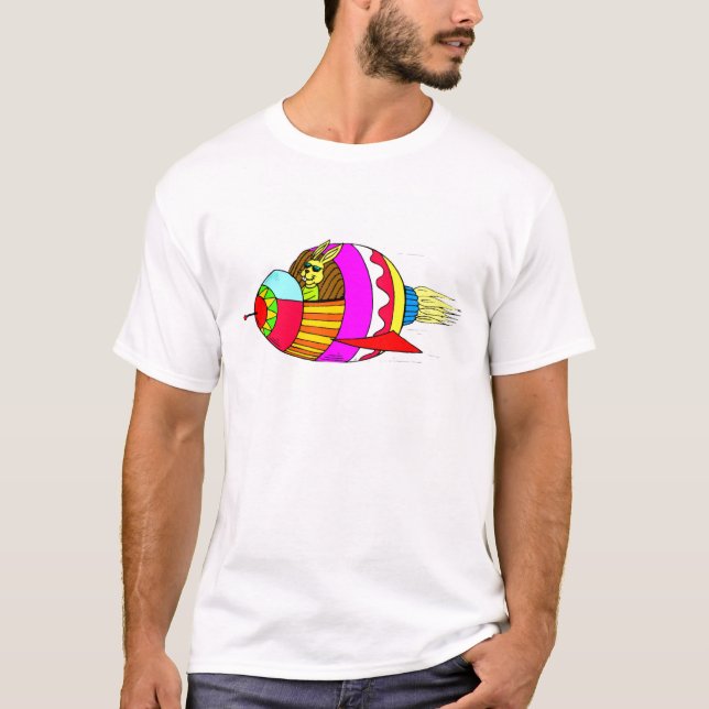 Osterhase Rocketeer T-Shirt (Vorderseite)