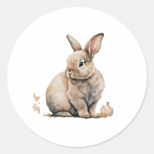 Osterhase Runder Aufkleber