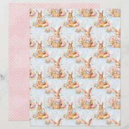 Osterhase-Schabblonenpapier im Vintage-Stil