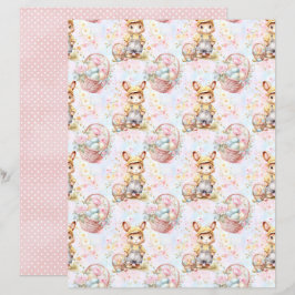 Osterhase-Schabblonenpapier im Vintage-Stil
