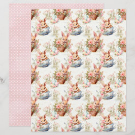 Osterhase-Schabblonenpapier im Vintage-Stil
