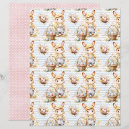 Osterhase-Schabblonenpapier im Vintage-Stil