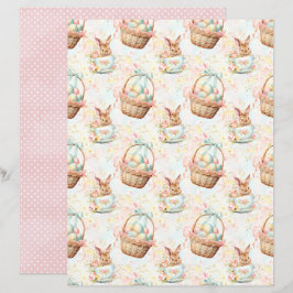 Osterhase-Schabblonenpapier im Vintage-Stil