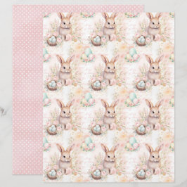 Osterhase-Schabblonenpapier im Vintage-Stil
