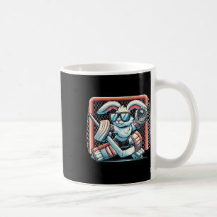 Osterhase spielt Hockey-Torwart-Hase Kleinkinder Kaffeetasse