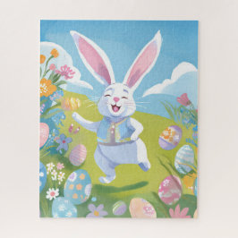 Osterhase | Süße Ostern Pastell Wildblume Puzzle