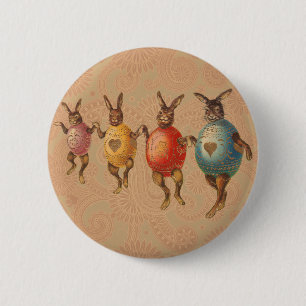 Osterhase Tanzende Eier Button
