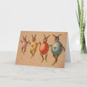 Osterhase Tanzende Eier Feiertagskarte
