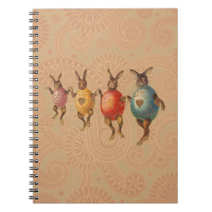 Osterhase Tanzende Eier Notizblock