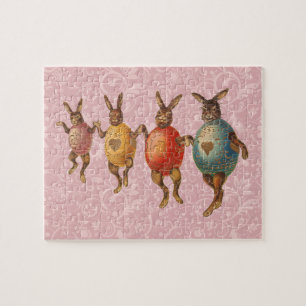 Osterhase Tanzende Eier Puzzle